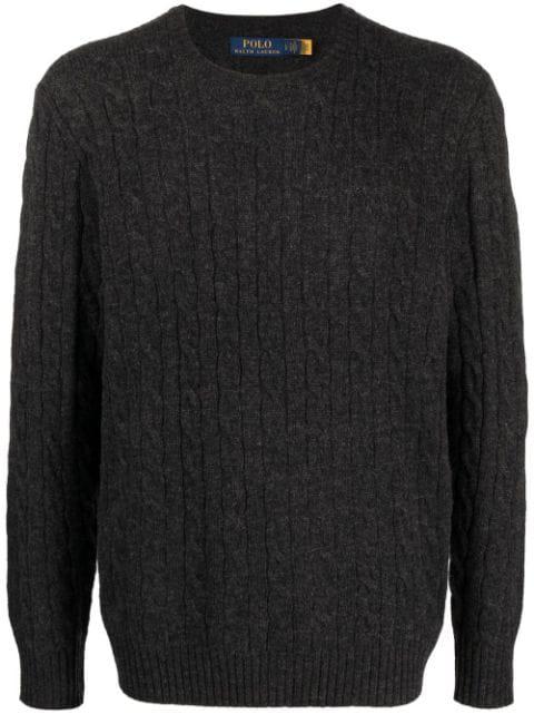 wool-cashmere cable knit jumper by POLO RALPH LAUREN