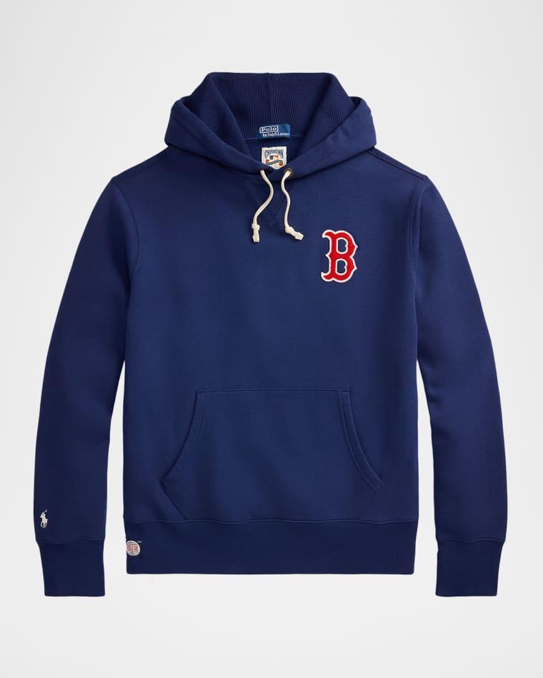 x Boston Red Sox Men's Royal Fleece Hoodie by POLO RALPH LAUREN