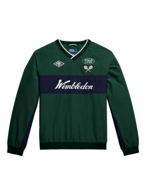 x Wimbledon logo-appliqué sweatshirt by POLO RALPH LAUREN