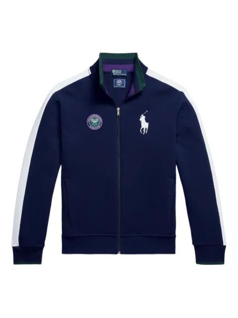 x Wimbledon panelled full-zip sweatshirt by POLO RALPH LAUREN