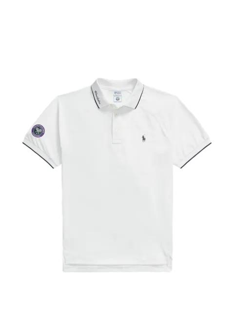 x Wimbledon striped tipping raglan sleeve polo shirt by POLO RALPH LAUREN