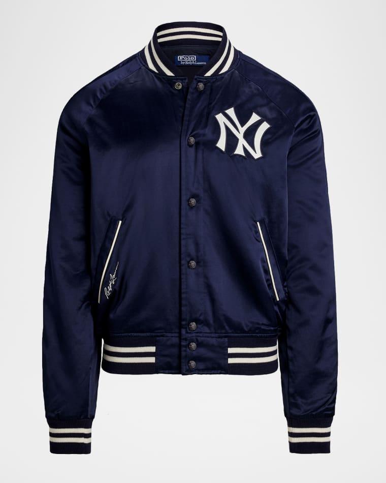x Yankees Men's Satin Bomber Jacket by POLO RALPH LAUREN