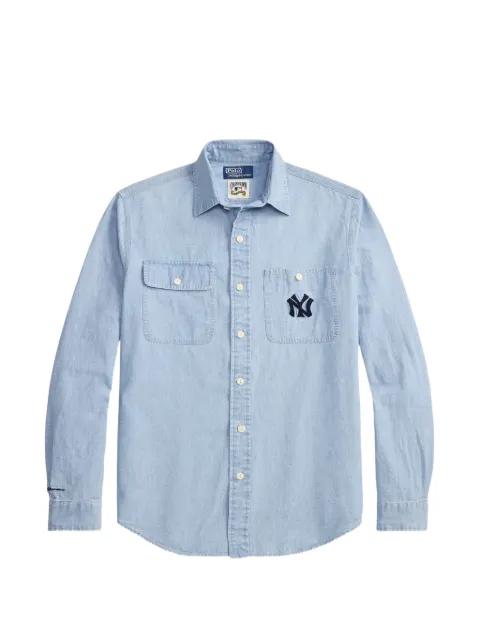 x Yankees buttoned long-sleeve shirt by POLO RALPH LAUREN