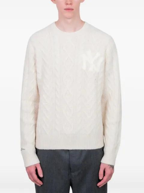 yankees cable-knit jumper by POLO RALPH LAUREN