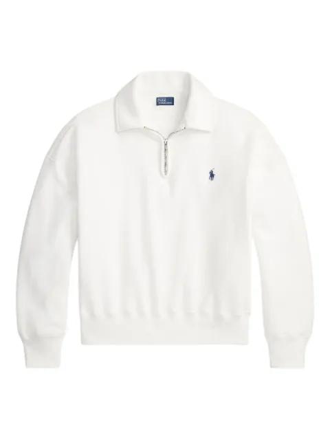 zip-collar logo sweatshirt by POLO RALPH LAUREN
