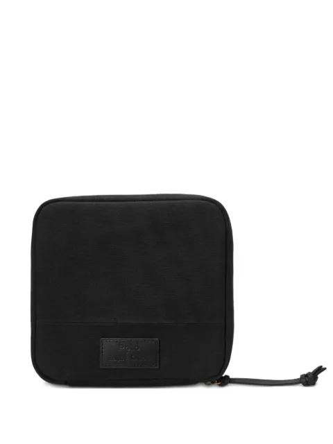 zip cotton clutch bag by POLO RALPH LAUREN