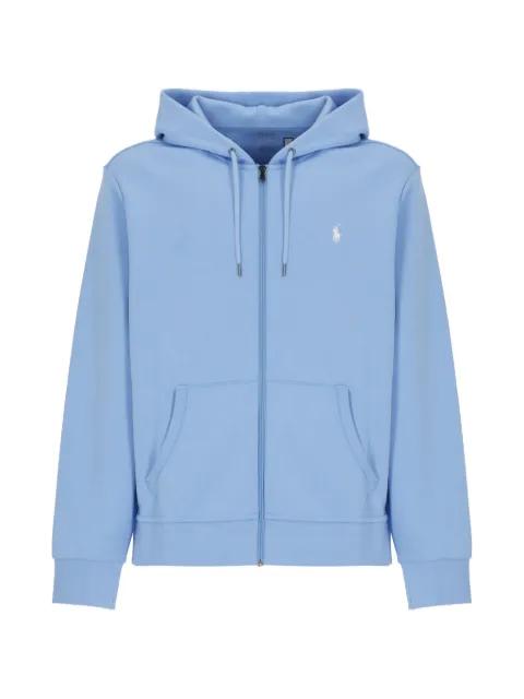 zip-fastening hoodied sweatshirt by POLO RALPH LAUREN