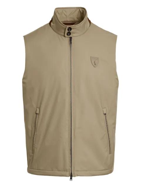 zip-fastening logo-plaque vest by POLO RALPH LAUREN