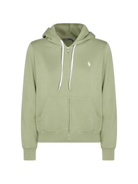 zip hoodied cotton hoodie by POLO RALPH LAUREN