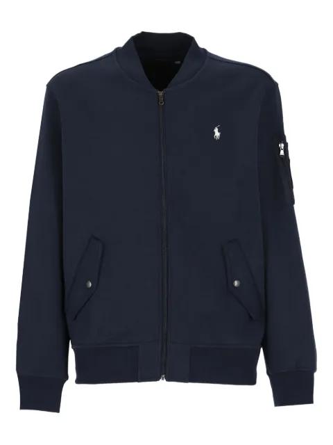 zipped pocketed sweatshirt by POLO RALPH LAUREN