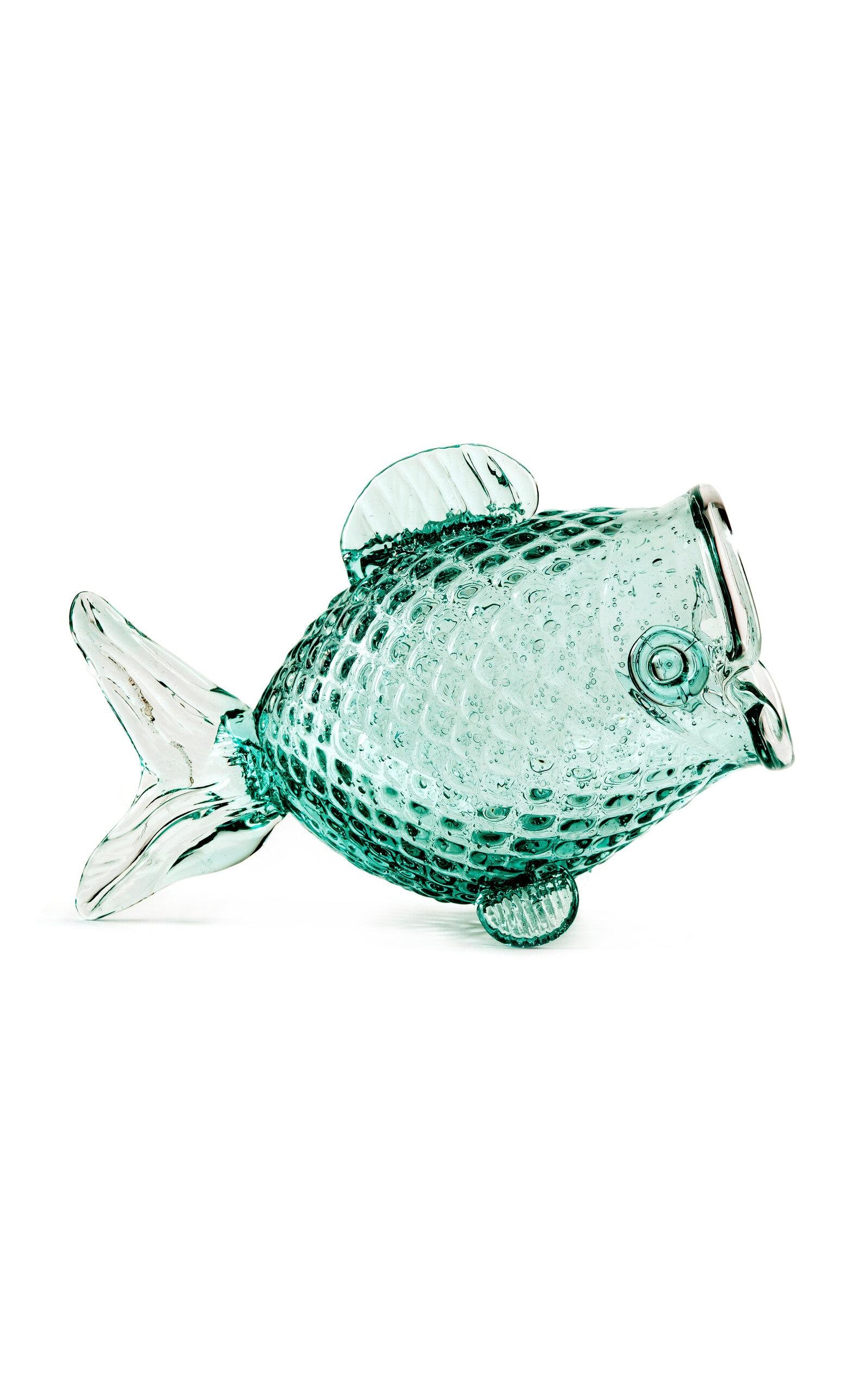 POLSPOTTEN - Fat Fish Glass Jar - Clear - Moda Operandi by POLSPOTTEN
