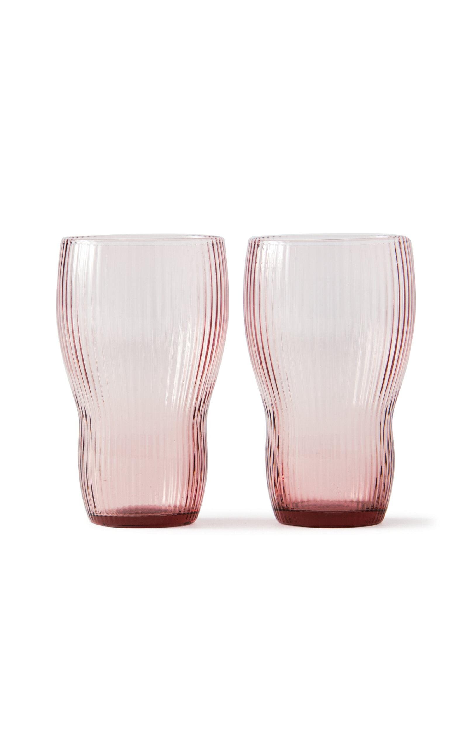 POLSPOTTEN - Set-of-Two Pum Glasses - Light Pink - Moda Operandi by POLSPOTTEN