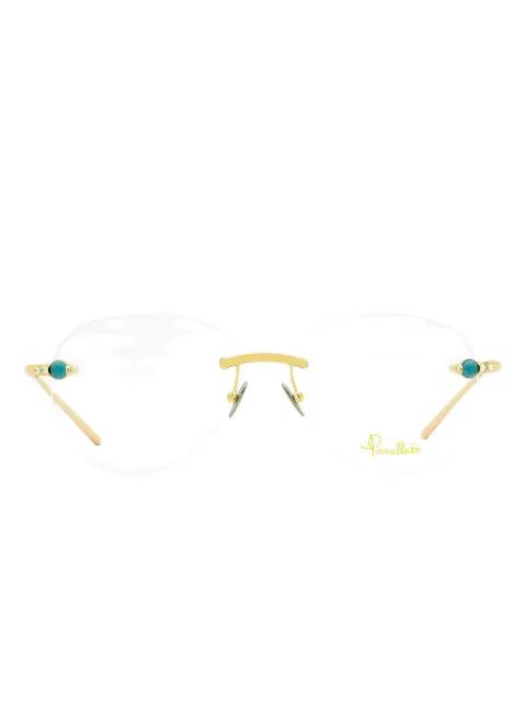 oval-shape glasses by POMELLATO EYEWEAR