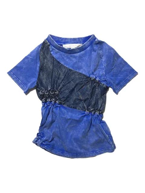 gathered T-shirt by PONDER.ER