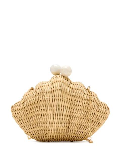mini shell-shaped clutch by POOLSIDE
