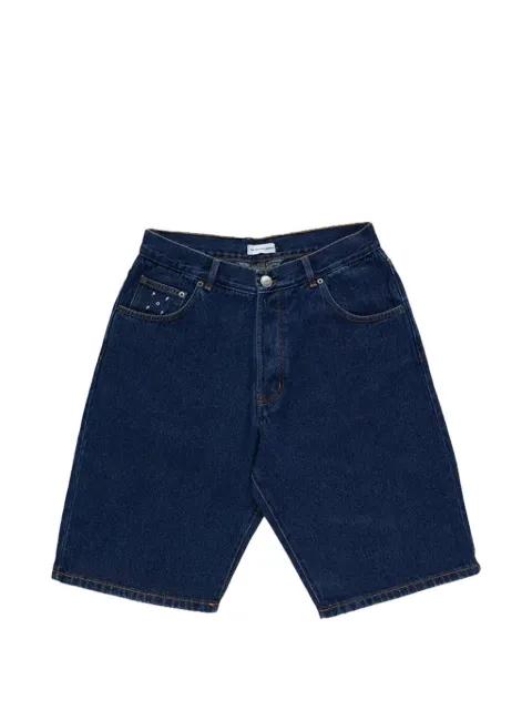 denim shorts by POP TRADING COMPANY