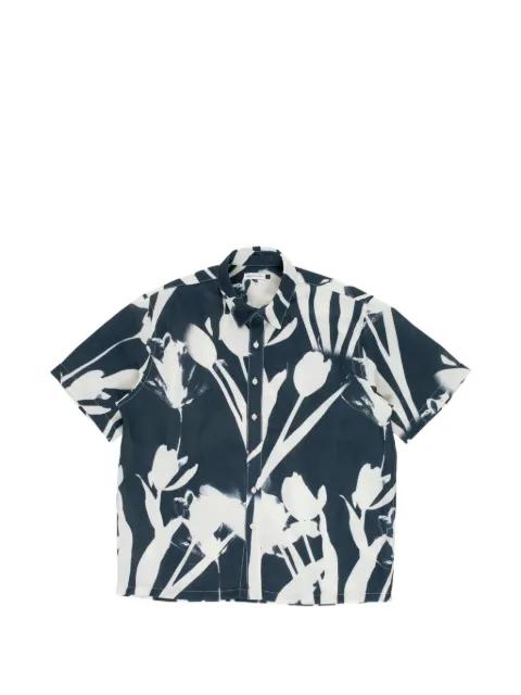 tulip print short sleeve shirt by POP TRADING COMPANY