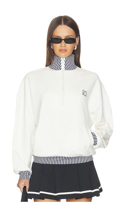 Port de Bras Signature Sweater in Cream by PORT DE BRAS