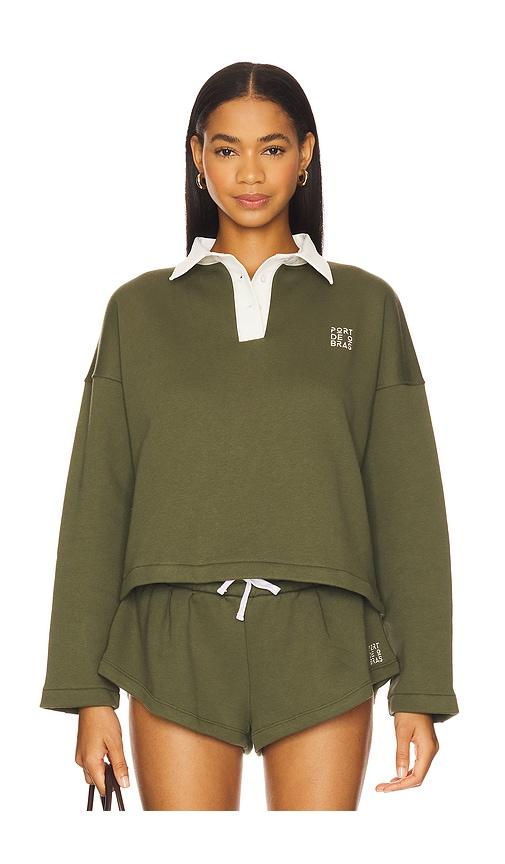 Port de Bras Sofia Sweater in Olive by PORT DE BRAS