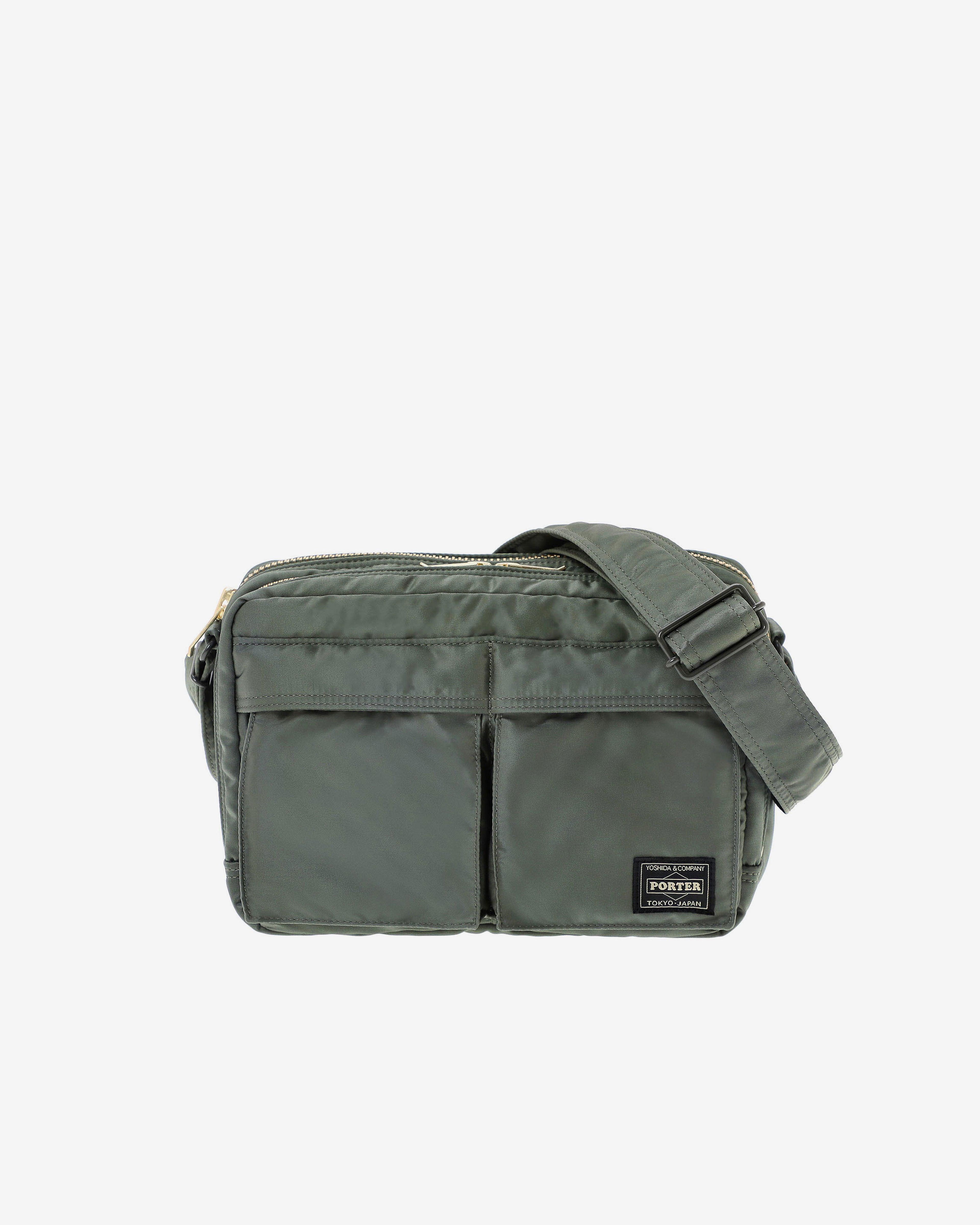 Porter Yoshida & Co. - Tanker Sling Bag w Zip (XL) - (Green) by PORTER