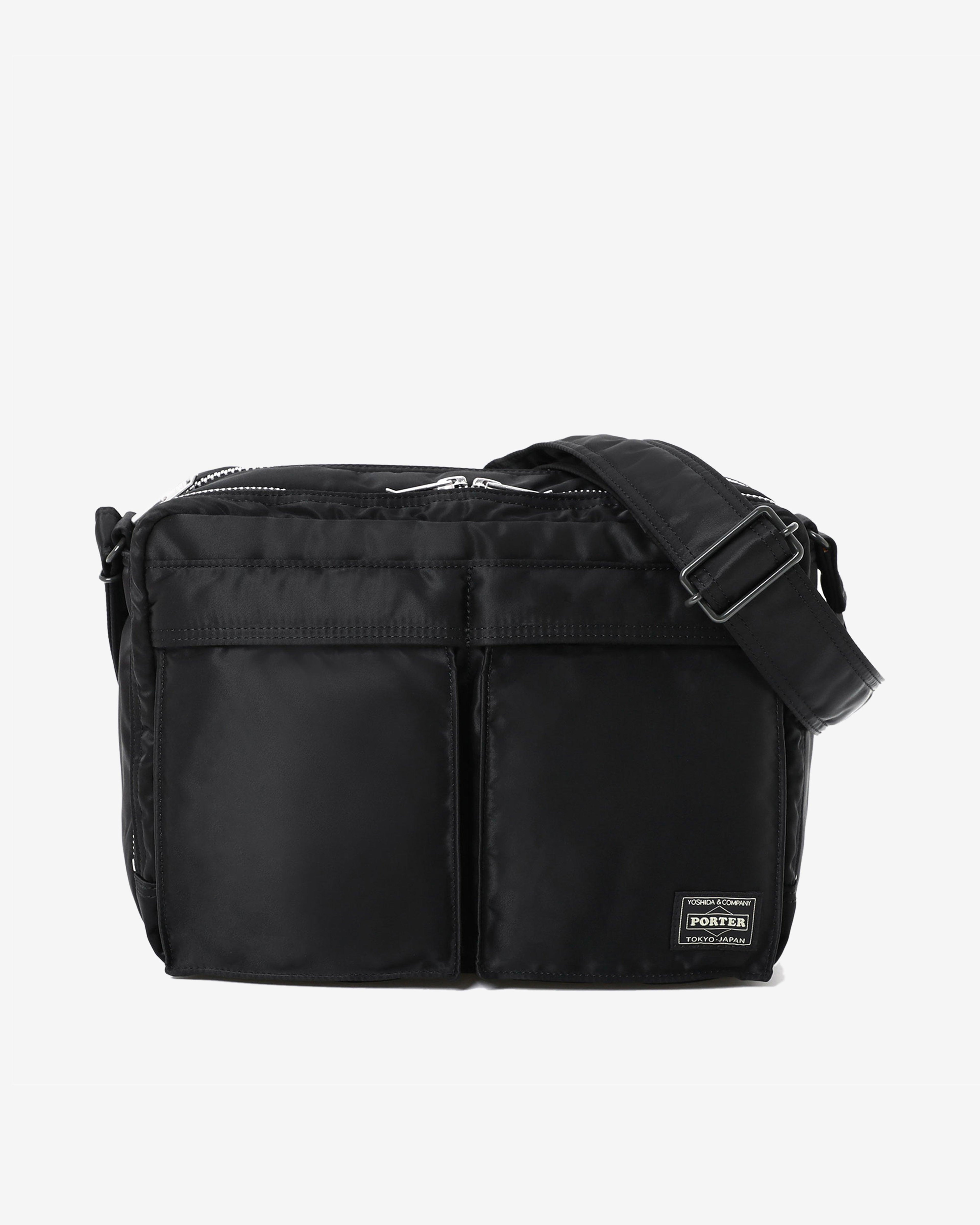 Porter Yoshida & Co. - Men's Tanker Sling Bag w Zip (L) - (Black) by PORTER-YOSHIDA&CO.