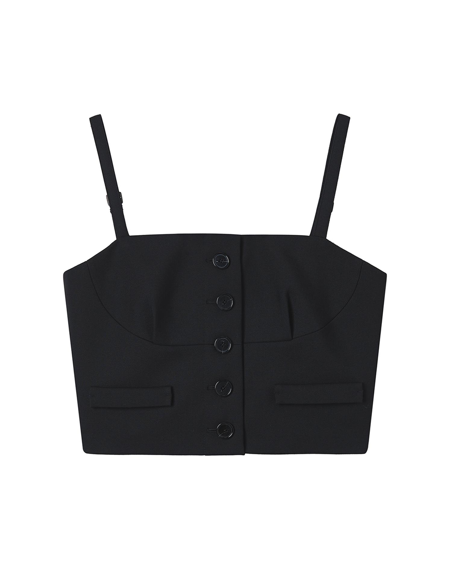Buttoned crop top by PORTS 1961