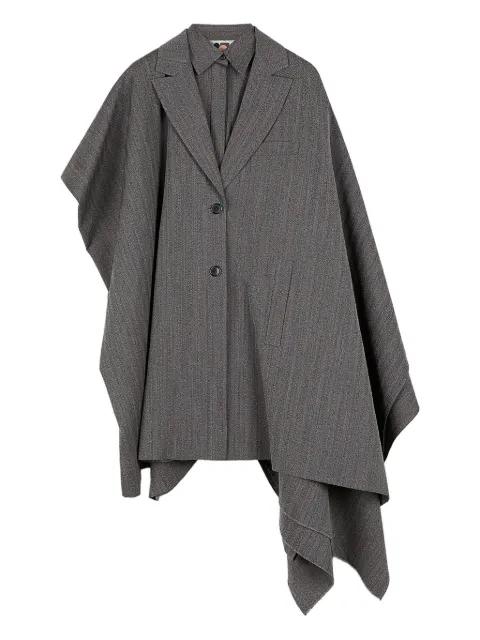 Daring pinstripe cape coat by PORTS 1961