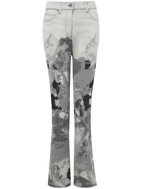 abstract-pattern jeans by PORTS 1961