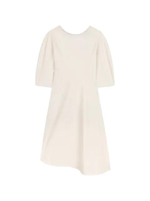 asymmetric panelled midi dress by PORTS 1961