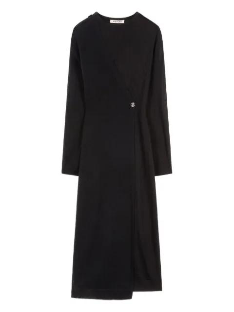 asymmetrical buttoned midi dress by PORTS 1961