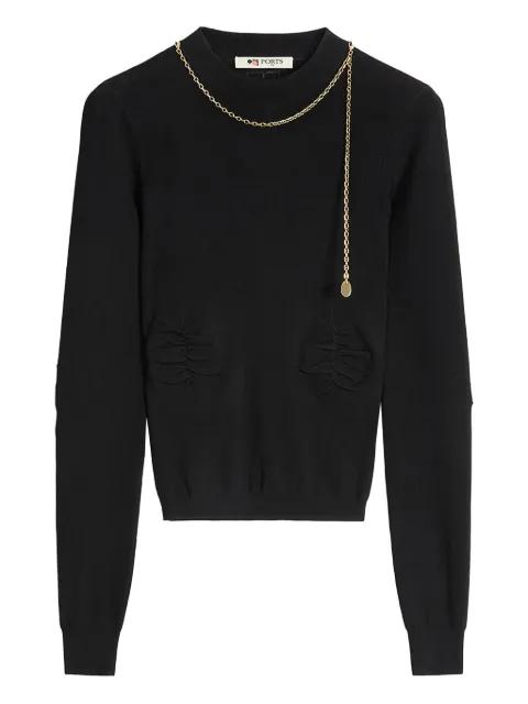 chain-embellished top by PORTS 1961