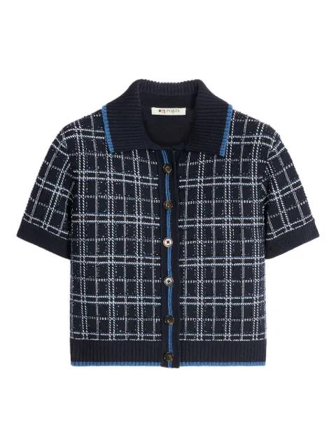 check-pattern short-sleeve top by PORTS 1961