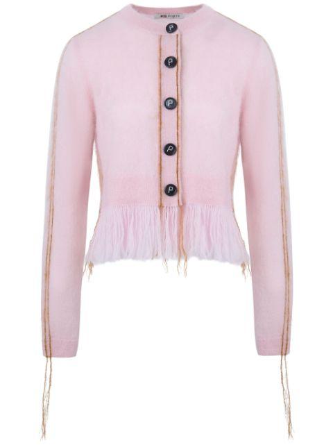 contrast-stitch cardigan by PORTS 1961