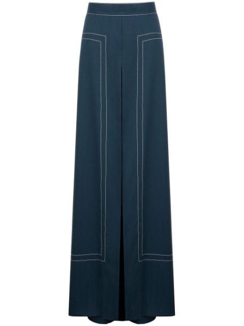 contrast-stitching trousers by PORTS 1961
