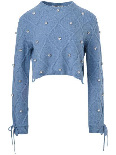 crystal-embellished jumper by PORTS 1961