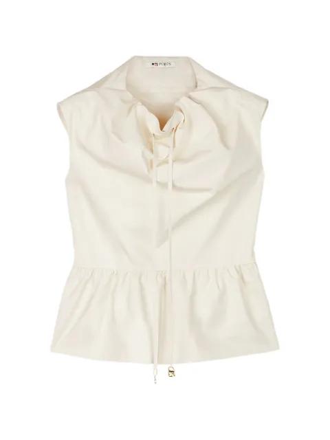 draped peplum top by PORTS 1961