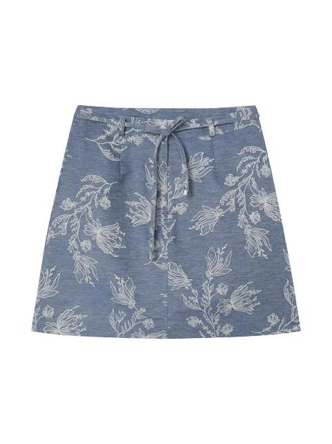 floral A-line mini skirt by PORTS 1961
