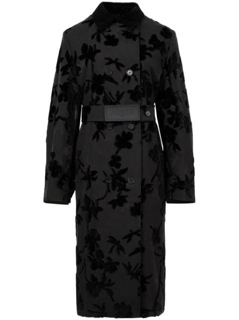 floral-print trench coat by PORTS 1961