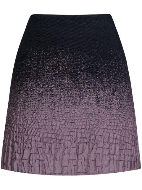 gradient-effect crickled skirt by PORTS 1961