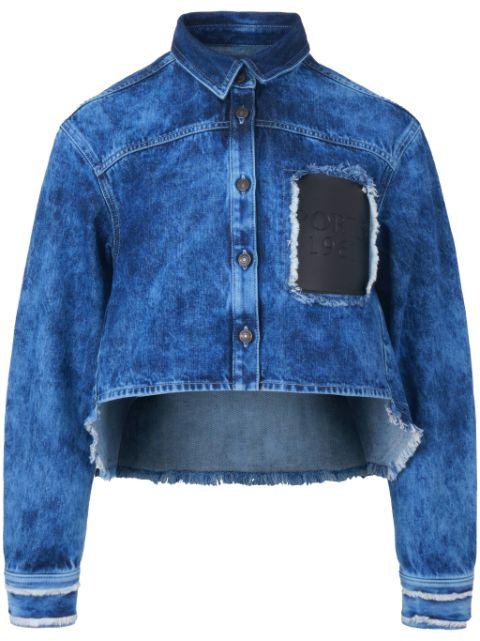 logo-appliqué denim shirt by PORTS 1961