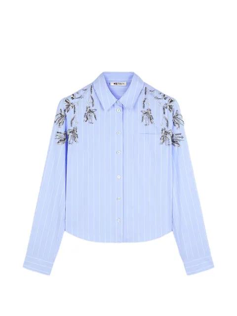 striped embellished shirt by PORTS 1961