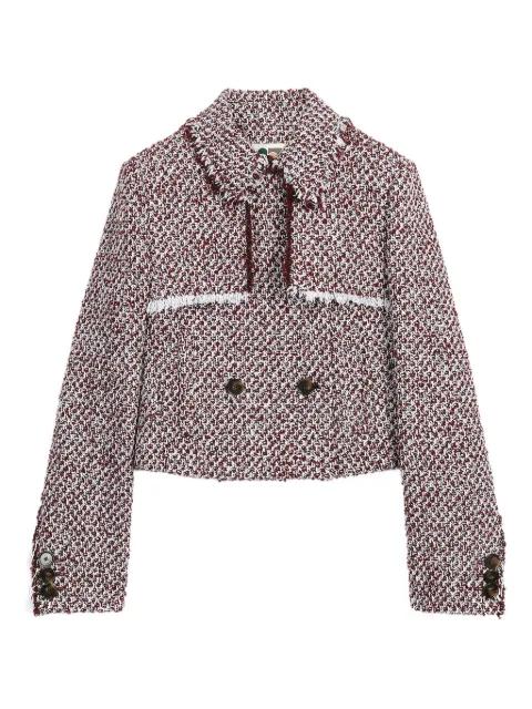 textured cropped jacket by PORTS 1961