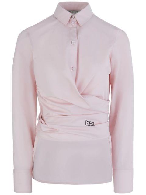 wrap cotton shirt by PORTS 1961