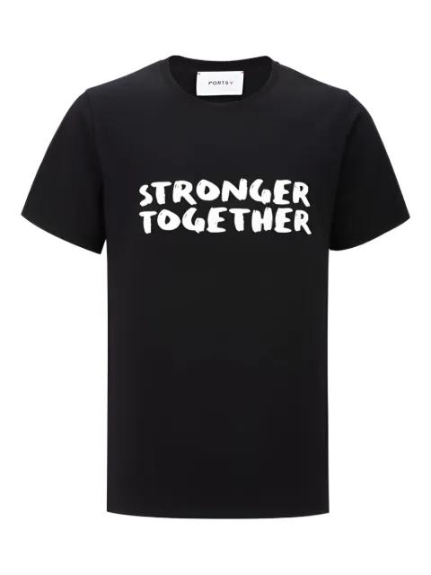 Stronger Together cotton T-shirt by PORTS V