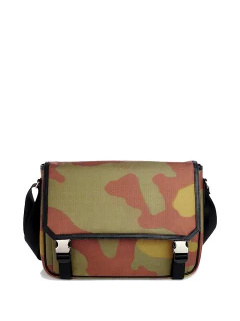 camouflage-print buckle-fastening messenger bag by PORTS V