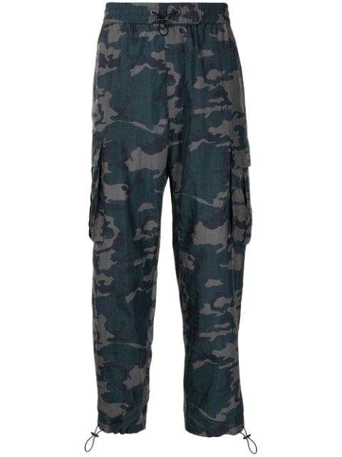camouflage-print cargo trousers by PORTS V