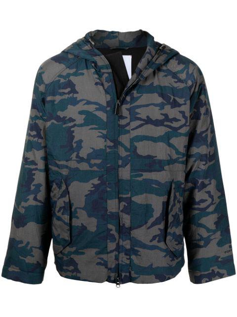 camouflage-print hoodied jacket by PORTS V