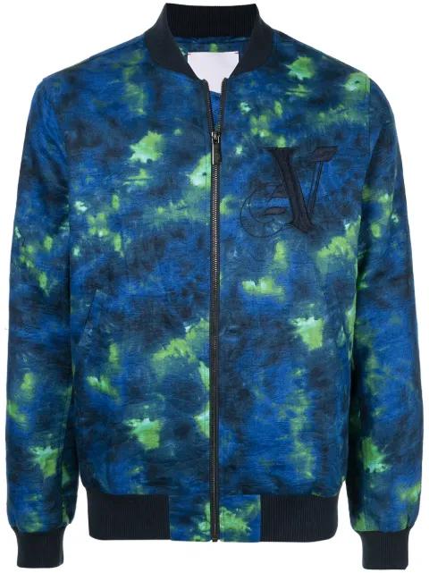 dye detail bomber jacket by PORTS V