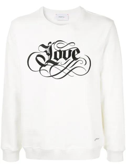 embroidered sweatshirt by PORTS V