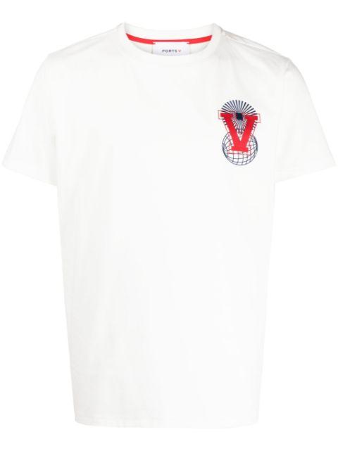 logo-embroidered T-shirt by PORTS V